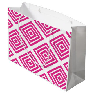 Sacola Para Presentes Grande Diamond [pink] - Japanese Traditional Pattern