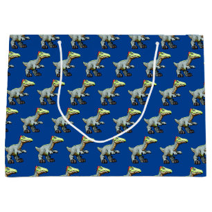 Sacola Para Presentes Grande Dilophossauro, brinquedo de animação do dinossauro