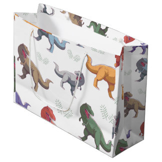 Sacola Para Presentes Grande Dinosaur Gift Bag