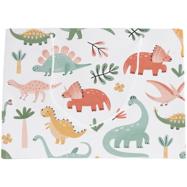 Sacola Para Presentes Grande Dinossaur Gift Bag (Dinosaur Theme Gift Bag by Painted Paperie
)