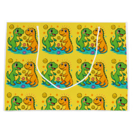 Sacola Para Presentes Grande Dinossauro