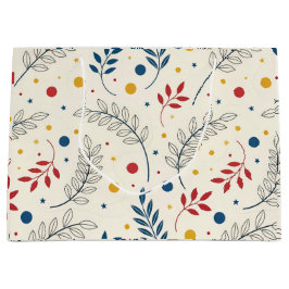 Sacola Para Presentes Grande Diseño floral