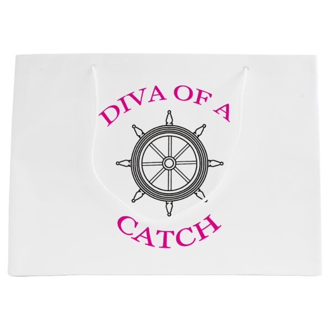 Sacola Para Presentes Grande "Diva de uma Captura" (Frente)