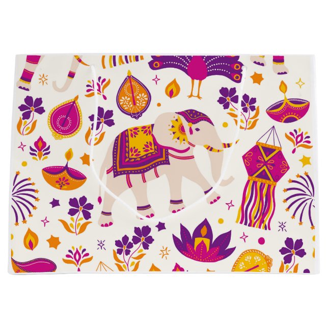 Sacola Para Presentes Grande Diwali Gift Bag (Frente)