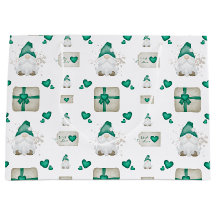 Doces Gnomos de Natal Festivos Verdes