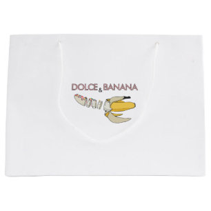 Sacola Para Presentes Grande Dolce & Banana