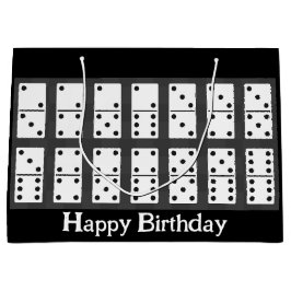 Sacola Para Presentes Grande Dominoes Design