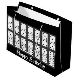 Sacola Para Presentes Grande Dominoes Design