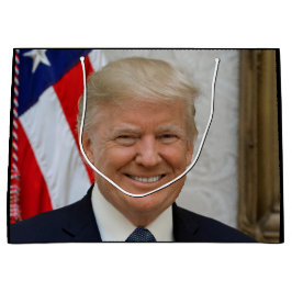 Sacola Para Presentes Grande Donald Trump Presidente dos EUA Casa Branca MAGA 2