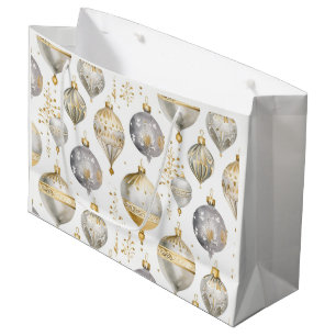 Sacola Para Presentes Grande Dourado saco de presentes para Enfeites de natal b