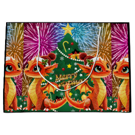 Sacola Para Presentes Grande Dragão de Contas