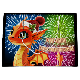 Sacola Para Presentes Grande Dragão de Contas