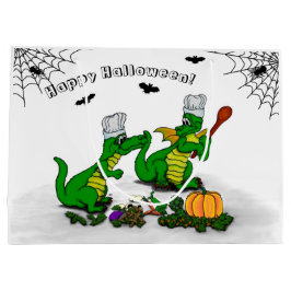 Sacola Para Presentes Grande Dragões - Feliz Halloween! Hoje eu cozinho