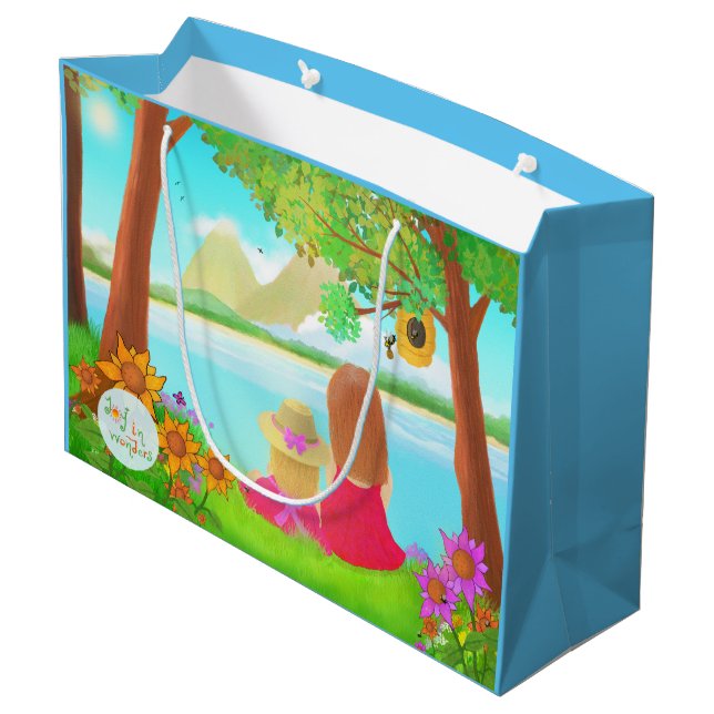 Sacola Para Presentes Grande Dream View Gift Bag (Verso inclinado)