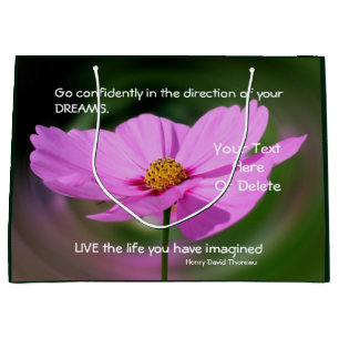 Sacola Para Presentes Grande Drew Cote Cosmos Inspirational Personalizado