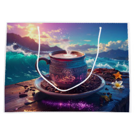 SACOLA PARA PRESENTES GRANDE DRINK OF THE GODS - COCOA