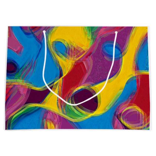 Sacola Para Presentes Grande Drunk on Candy (Frente)