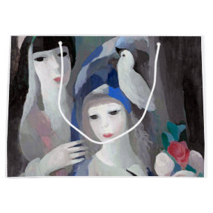 Sacola Para Presentes Grande Duas Dama e Dove, Marie Laurencin
