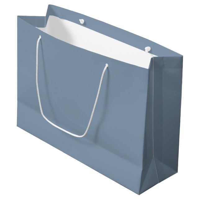 Sacola Para Presentes Grande Dusty Periwinkle Blue Large Gift Bag (Frente inclinada)