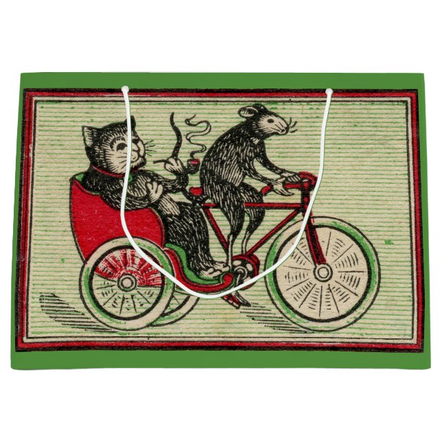 Sacola Para Presentes Grande É bom ser o gato (Frente)