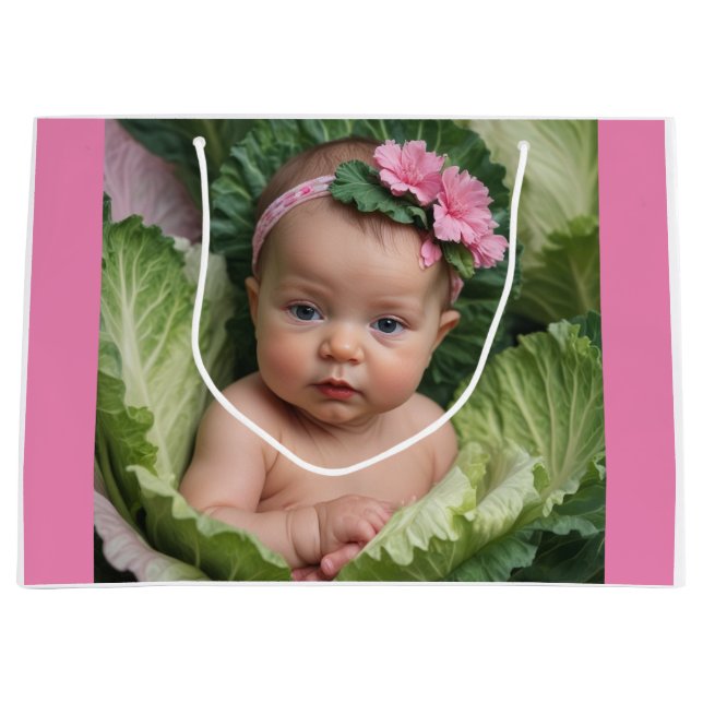 Sacola Para Presentes Grande É uma garota (Frente)