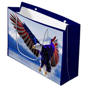 Sacola Para Presentes Grande Eagle americano
