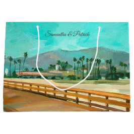 Sacola Para Presentes Grande East Beach Papais noeis Barbara Gift Bag
