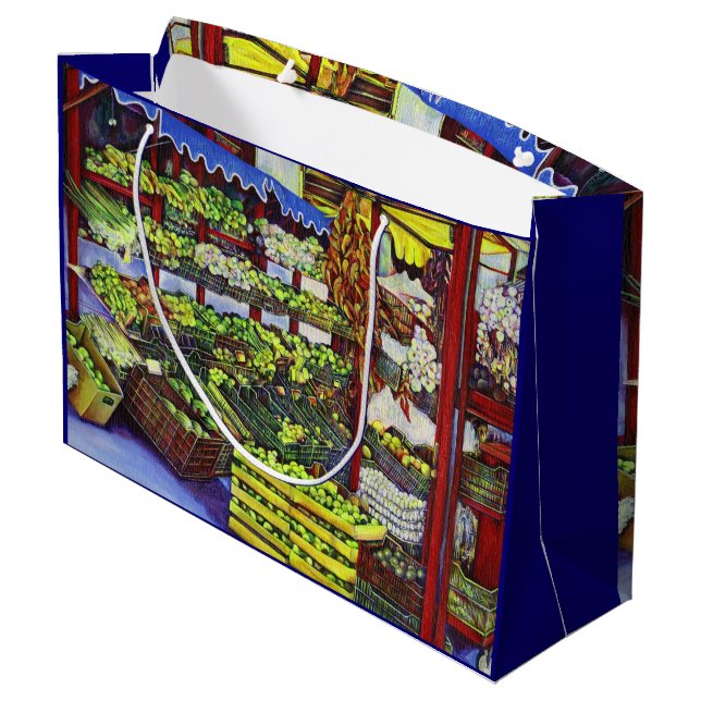 Sacola Para Presentes Grande Eddie's Market, Hungary (Verso inclinado)