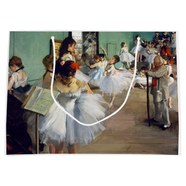 Sacola Para Presentes Grande Edgar Degas - A Classe da Dança (Frente)