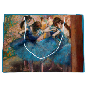 Sacola Para Presentes Grande Edgar Degas - Dançarinos em azul