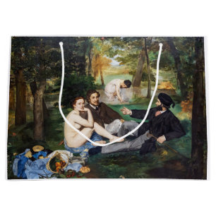 Sacola Para Presentes Grande Edouard Manet - Luncheon na Grass