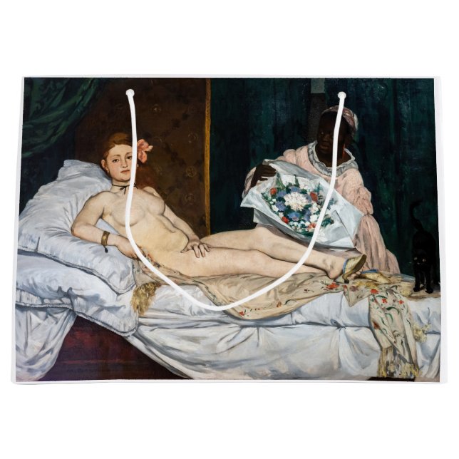 Sacola Para Presentes Grande Edouard Manet - Olympia (Frente)