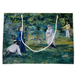 Sacola Para Presentes Grande Edouard Manet - Um Jogo de Croquet