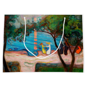 Sacola Para Presentes Grande Edvard Munch - dança na praia
