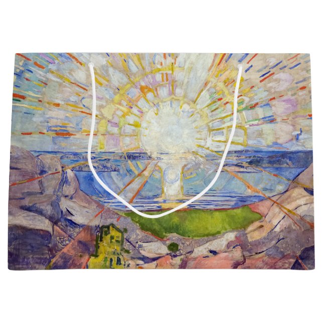 Sacola Para Presentes Grande Edvard Munch - O Sol 1911 (Frente)