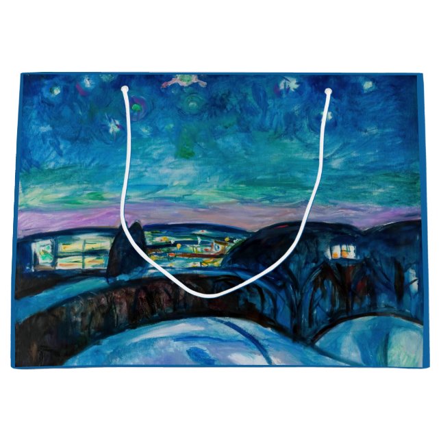 Sacola Para Presentes Grande Edvard Munch - Starry Night 1922 (Frente)