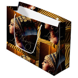 Sacola Para Presentes Grande Egito Rainha Nefertiti