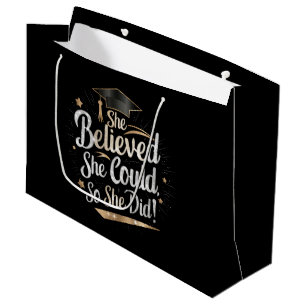 Sacola Para Presentes Grande Ela Acreditou Que Conseguiu Assim Formatura