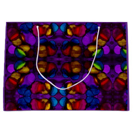 Sacola Para Presentes Grande Electric Bloom