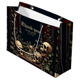 Sacola Para Presentes Grande Elegância Gótica Escura. Arco impressionante