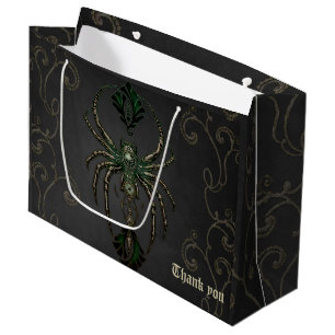 Sacola Para Presentes Grande elegância mecânica, a aranha no escuro.