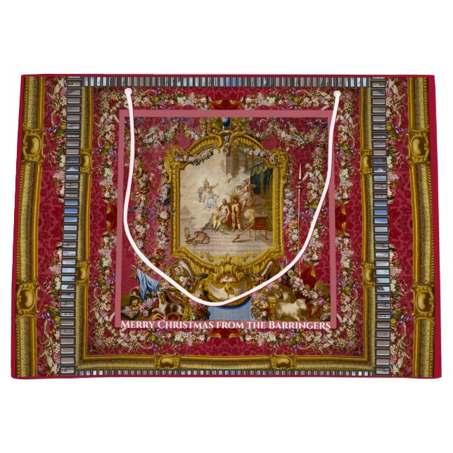 Sacola Para Presentes Grande Elegância Quichotte Barroco (Frente)