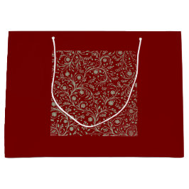 Sacola Para Presentes Grande Elegant Botanical Floral Pattern – Minimal Nature