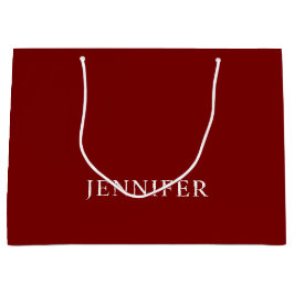 Sacola Para Presentes Grande Elegant Formal Custom Name Large Gift Bag