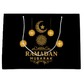 Sacola Para Presentes Grande Elegant Ramadan Nights- Eid Mubarak 2026 Holiday