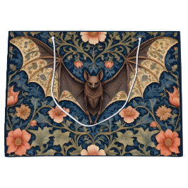 Sacola Para Presentes Grande Elegante Bat Voador William Morris Inspirou Floral