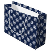 Elegante Floco de Neve de Natal em Azul Empoeirado