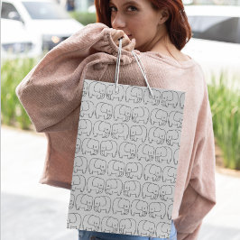 Sacola Para Presentes Grande Elephant Cartoon