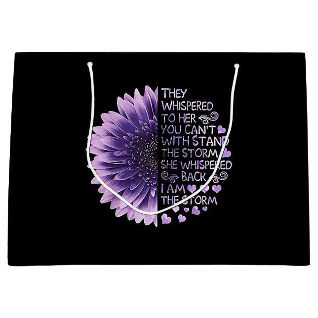 Sacola Para Presentes Grande Eles sussurravam para ela. Você não pode ficar com (Frente)