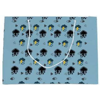 Sacola Para Presentes Grande Eleve seu dom com papel de embrulho ☁️